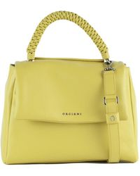 Orciani - Sveva Sense Scooby Dawn-Colored Medium Leather Shoulder Bag With Shoulder Strap - Lyst