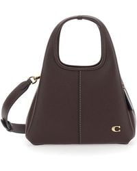 COACH - 'Lana' Crossbody Bag With Metallic Logo Plate And Contrast Stitching - Lyst