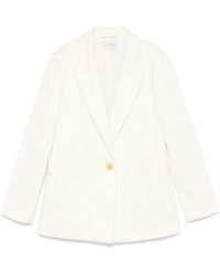 Forte Forte - Cotton Single-Breasted Blazer Jacket - Lyst