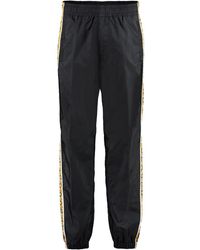 Versace - Track-pants With Contrasting Side Stripes - Lyst