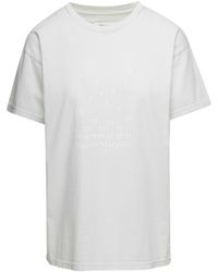 Maison Margiela - T-Shirt With Printed Logo On The Front - Lyst