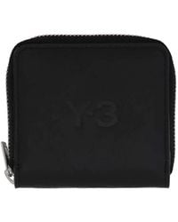 Y-3 - Zip-Around Leather Wallet Accessories - Lyst