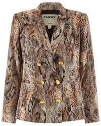 L'Agence - 'Colin' Blazer - Lyst