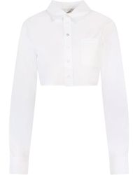 Coperni - Cotton Cropped Shirt - Lyst