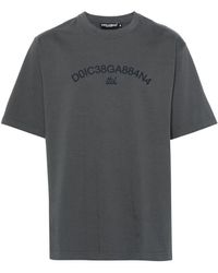 Dolce & Gabbana - Short-Sleeved T-Shirt With Logo Print - Lyst