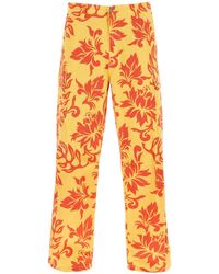 ERL - Floral Cargo Pants - Lyst