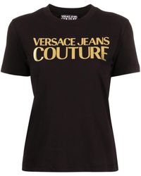 Versace - Logo Thick Foil T-Shirt - Lyst