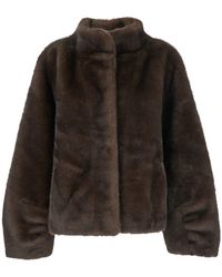 Plain - Fake Mink Fur Jacket - Lyst