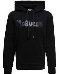 Mens Activewear Save 9% gym and workout clothes for Men Alexander McQueen Cotton Full Zip Hoodie in White gym and workout clothes Alexander McQueen Activewear Natural 