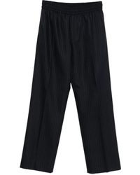 Golden Goose - Wide Leg Pinstripe Jogger Style Trousers Clothing - Lyst