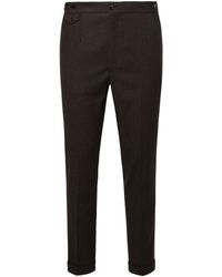 Dolce & Gabbana - Brown Wool Blend Trousers - Lyst