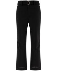 Sacai - Belted Trousers - Lyst
