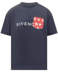Givenchy - Cotton T-shirt With Pocket - Lyst