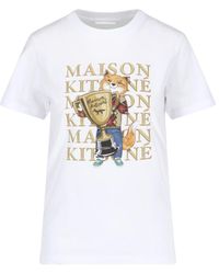 Maison Kitsuné - Fox Champion T-shirt - Lyst