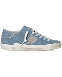 Philippe Model - Prsx Low Denim Bluette Sneaker - Lyst