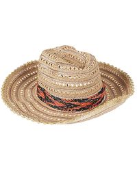 Exquisite J - Raffia Sombrero Hat - Lyst