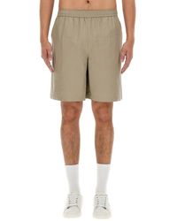 Fred Perry - Cotton Bermuda Shorts - Lyst