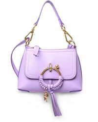 See By Chloé - 'Joan' Mini Lilac Cowhide Crossbody Bag - Lyst