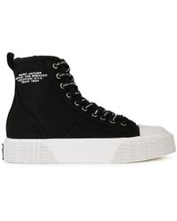 Marc Jacobs - 'the High Top' Black Tela Sneakers - Lyst
