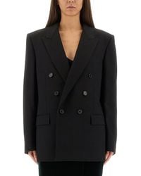 Saint Laurent - Cassandre Double-Breasted Jacket - Lyst