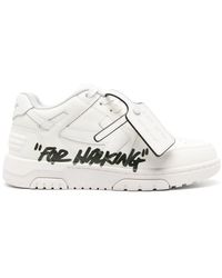 Off-White c/o Virgil Abloh - Off- Out Of Office "For Walking" Leather Sneakers - Lyst