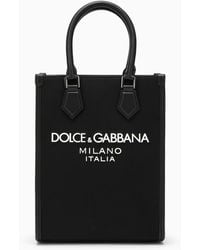 Dolce & Gabbana - Dolce&Gabbana Small Nylon Bag With Logo - Lyst