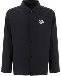 A.P.C. - 'Regis' Cotton Blend Shirt - Lyst