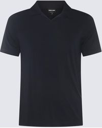 Giorgio Armani - Viscose Polo Shirt - Lyst