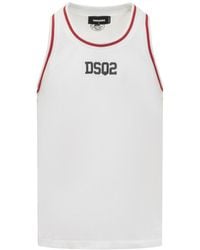 DSquared² - Tank Top With Logo - Lyst