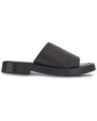 Ferragamo - Leather Flat Sandals - Lyst