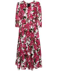 Samantha Sung - Floral Print Shirt Dress - Lyst
