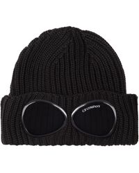 C.P. Company Wool Goggle Beanie Hat in 