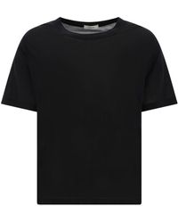 Lemaire - "Soft" Silk T-Shirt - Lyst