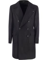 Tagliatore - Wool And Cashmere Double-breasted Coat - Lyst