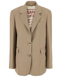 Golden Goose - Maia Jacket With All-Over Pinstripe Motif - Lyst