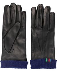 PS by Paul Smith - Logo-embroidered Leather Gloves - Lyst