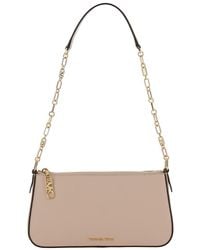 MICHAEL Michael Kors - 'Empire' Shoulder Bag With Chain-Link Shoulder Strap And Logo Plaque On The Front - Lyst