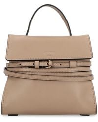 Moschino - Tie Me Small Leather Handbag - Lyst
