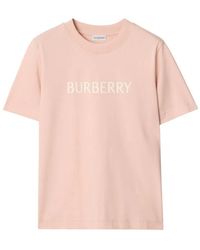 Burberry - Regular Fit Logo Cotton T-Shirt - Lyst