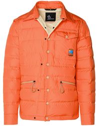 3 MONCLER GRENOBLE - 'lavachey' Orange Polyester Down Jacket - Lyst