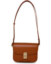 A.P.C. - Terracotta Leather Bag - Lyst