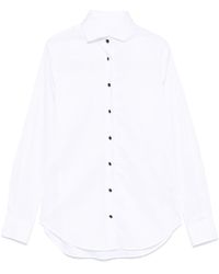 Xacus - Nina Cotton Shirt In White - Lyst