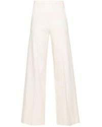 Alysi - Linen And Cotton Trousers - Lyst