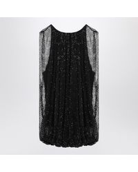 Sportmax - Mesh Top With Crystals - Lyst