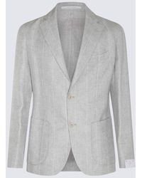 Eleventy - Grey Linen And Wool Suits - Lyst