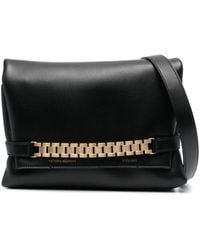 Victoria Beckham - Chain Leather Clutch - Lyst