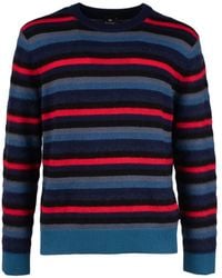 Paul Smith - Striped Crewneck Sweater - Lyst