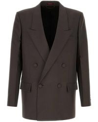 Gucci - Chocolate Panama Blazer - Lyst