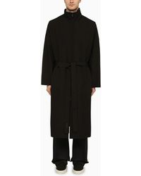 Fear Of God - Wool Trench Coat With High Collar - Lyst
