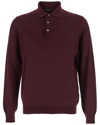 Tagliatore - Merinos Polo Manica Lunga - Lyst